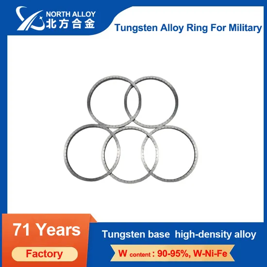 Tungsten Heavy Alloy Ring Loop for Military ASTM B777 Class3 95wnife 