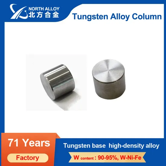 Tungsten Alloy Column for Military ASTM B777 Class4 97wnife/Wnicu 