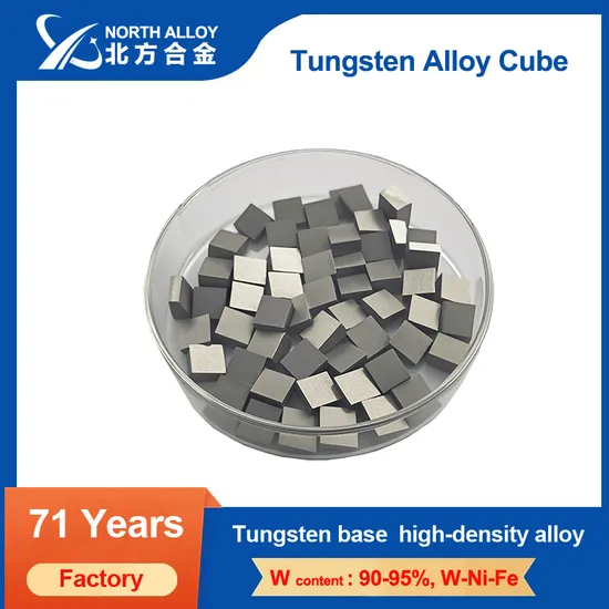 Best Quality High Density Tungsten Alloy Bricks for Counterweight 92.5wnife/Wnicu 