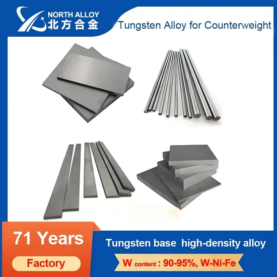 Customized Tungsten Alloy Counterweight Products ASTM B777 90wnife/Wnicu 